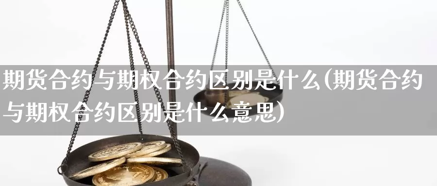 期货合约与期权合约区别是什么(期货合约与期权合约区别是什么意思)_https://hz.wpmee.com_德指期货直播_第1张