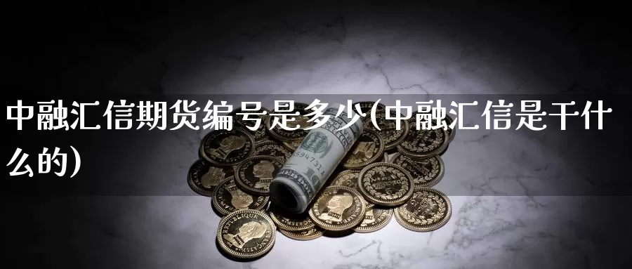 中融汇信期货编号是多少(中融汇信是干什么的)_https://hz.wpmee.com_黄金期货直播_第1张