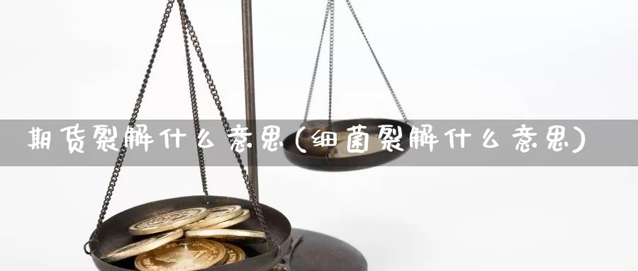 期货裂解什么意思(细菌裂解什么意思)_https://hz.wpmee.com_国际期货直播_第1张