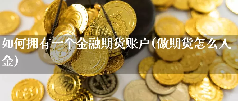 如何拥有一个金融期货账户(做期货怎么入金)_https://hz.wpmee.com_外盘期货直播_第1张