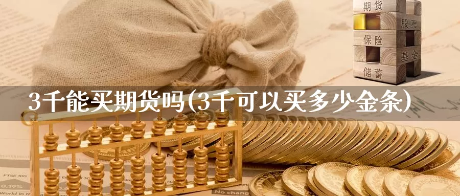 3千能买期货吗(3千可以买多少金条)_https://hz.wpmee.com_德指期货直播_第1张