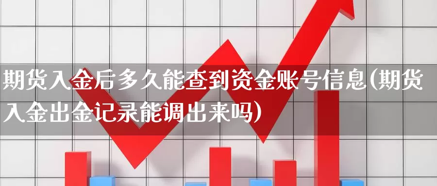 期货入金后多久能查到资金账号信息(期货入金出金记录能调出来吗)_https://hz.wpmee.com_德指期货直播_第1张