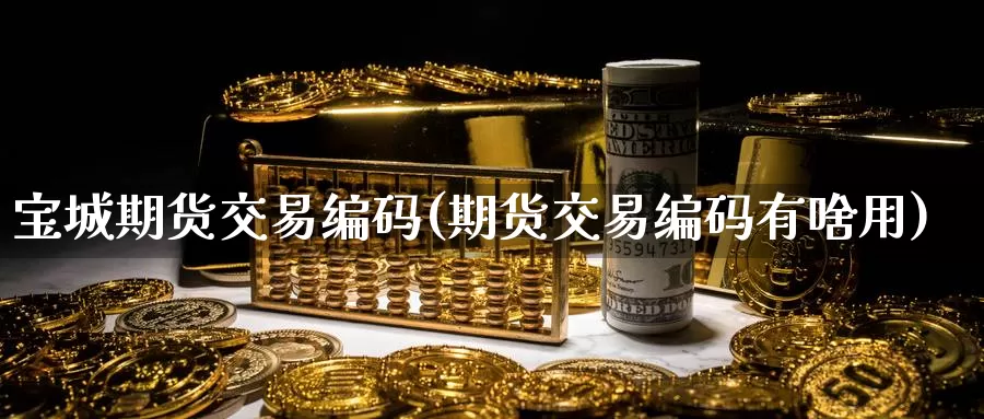 宝城期货交易编码(期货交易编码有啥用)_https://hz.wpmee.com_德指期货直播_第1张