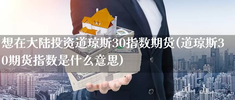 想在大陆投资道琼斯30指数期货(道琼斯30期货指数是什么意思)_https://hz.wpmee.com_外盘期货直播_第1张