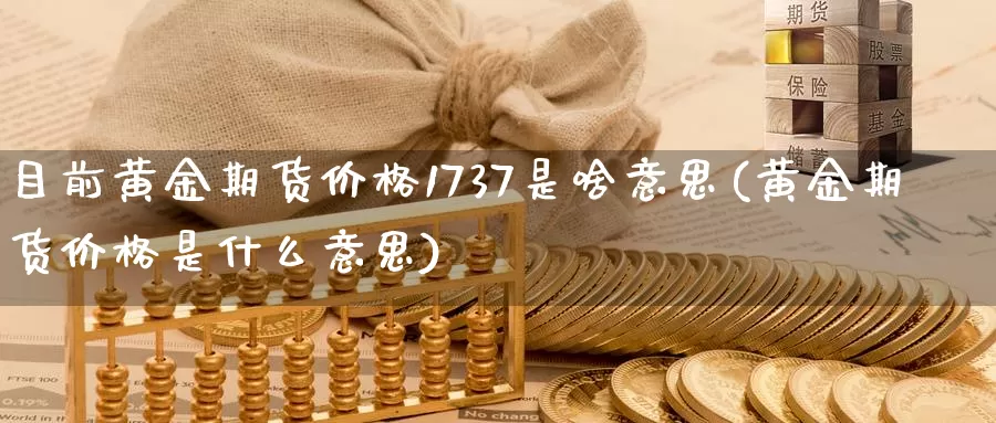 目前黄金期货价格1737是啥意思(黄金期货价格是什么意思)_https://hz.wpmee.com_黄金期货直播_第1张