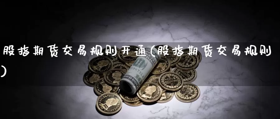 股指期货交易规则开通(股指期货交易规则)_https://hz.wpmee.com_外盘期货直播_第1张