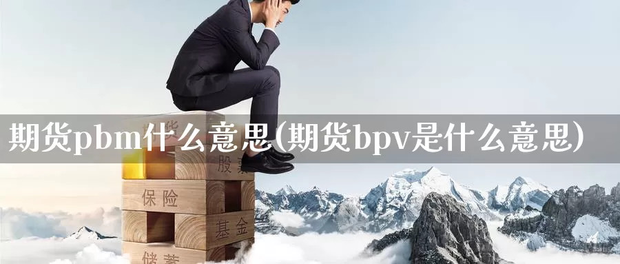 期货pbm什么意思(期货bpv是什么意思)_https://hz.wpmee.com_纳指期货直播_第1张