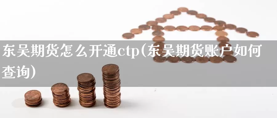 东吴期货怎么开通ctp(东吴期货账户如何查询)_https://hz.wpmee.com_外盘期货直播_第1张