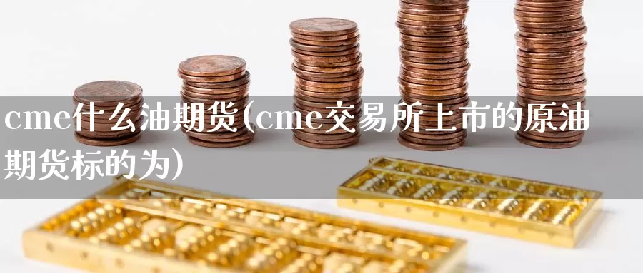 cme什么油期货(cme交易所上市的原油期货标的为)_https://hz.wpmee.com_纳指期货直播_第1张