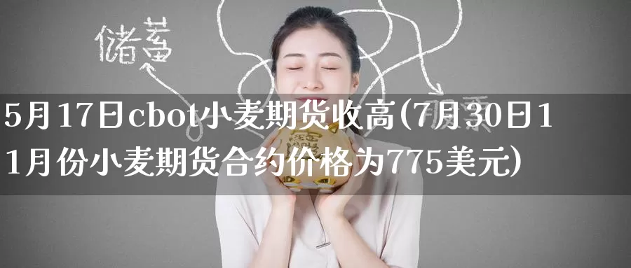 5月17日cbot小麦期货收高(7月30日11月份小麦期货合约价格为775美元)_https://hz.wpmee.com_德指期货直播_第1张