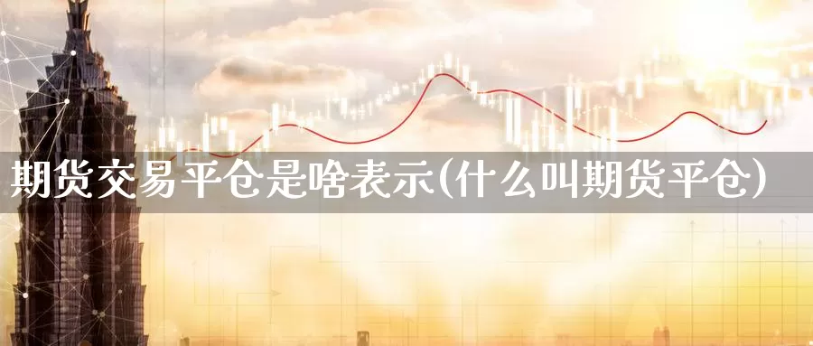 期货交易平仓是啥表示(什么叫期货平仓)_https://hz.wpmee.com_外盘期货直播_第1张