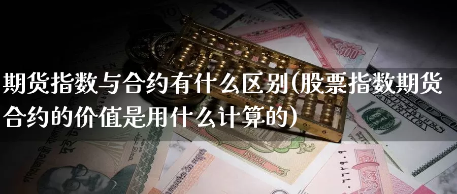 期货指数与合约有什么区别(股票指数期货合约的价值是用什么计算的)_https://hz.wpmee.com_国际期货直播_第1张