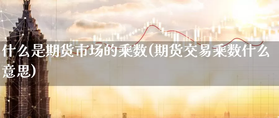 什么是期货市场的乘数(期货交易乘数什么意思)_https://hz.wpmee.com_纳指期货直播_第1张