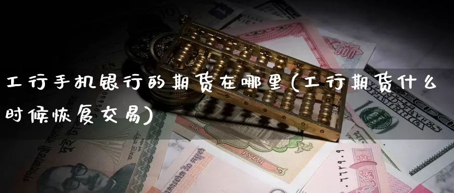 工行手机银行的期货在哪里(工行期货什么时候恢复交易)_https://hz.wpmee.com_黄金期货直播_第1张