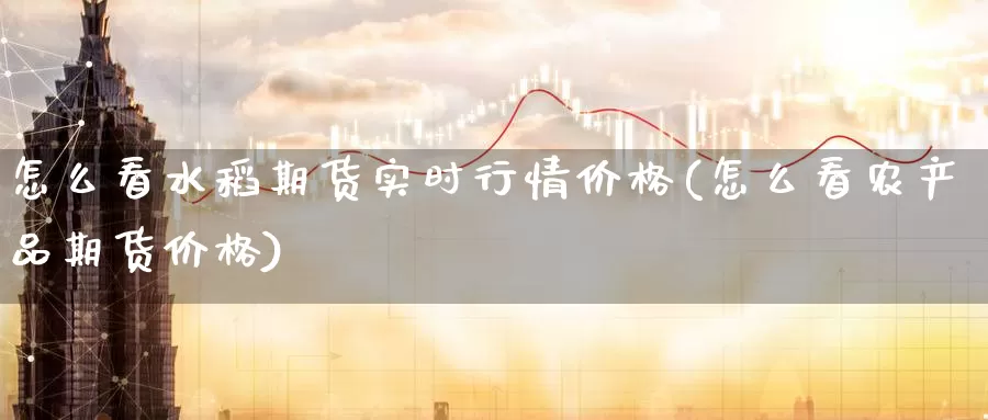 怎么看水稻期货实时行情价格(怎么看农产品期货价格)_https://hz.wpmee.com_德指期货直播_第1张