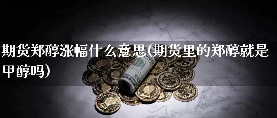 期货郑醇涨幅什么意思(期货里的郑醇就是甲醇吗)_https://hz.wpmee.com_外盘期货直播_第1张